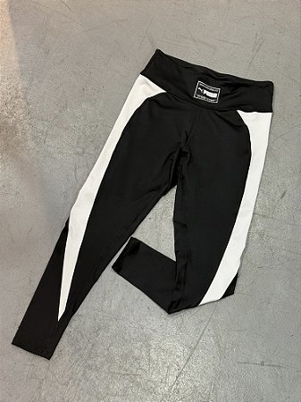 Calça Legging Puma Feminino preta/branca