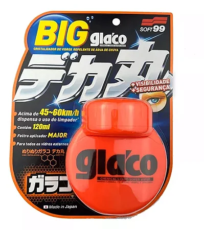 Glaco 120ml Cristalizador repelência de agua