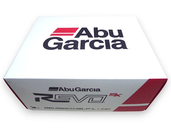CARRETILHA ABU GARCIA REVO5 SX HS L 7.3:1 PESO 210G PRETO E CINZA– DIR