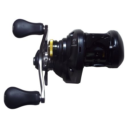 CARRETILHA SHIMANO CURADO BFS XG 8.2:1 DRAG 3,5 KG 8 ROL. PRETO ESQ.