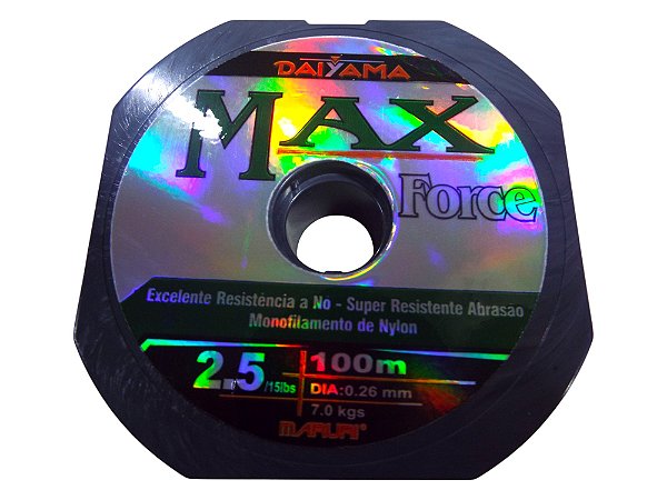 LINHA MONOFILAMENTO DE NYLON– MARURI MAX FORCE – 100 METROS, VERDE