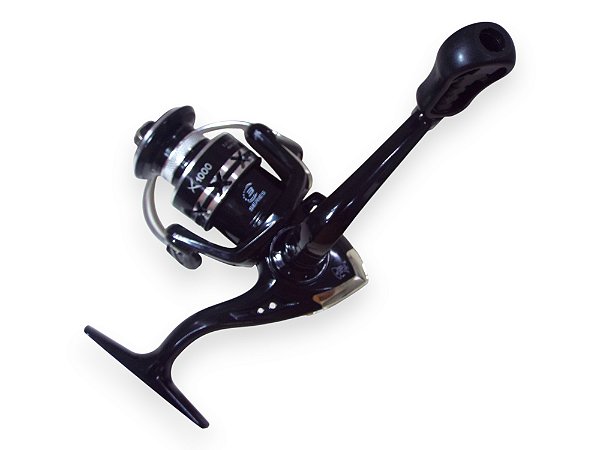 MOLINETE TROMPOS X2000 – SAFARI MAX -PRETO – AMBIDESTRO/ ANTI-REVERSO – 3 ROLAMENTOS.