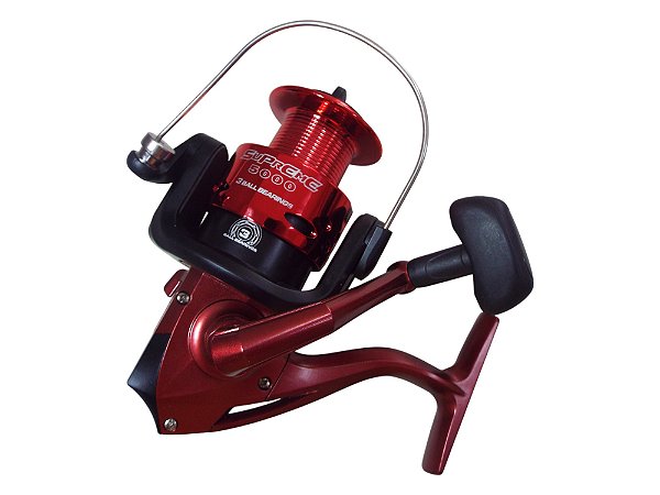 MOLINETE MARURI SUPREME 5000 – VERMELHO – AMBIDESTRO/ ANTI-REVERSO – 3 ROLAMENTOS