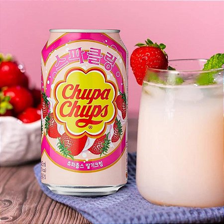 Refrigerante Sabor Morango Chupa Chups (350ML)