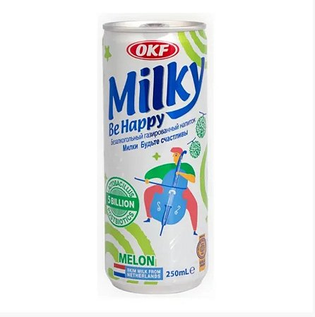 Refrigerante Coreano Milky Be Happy Melão OKF (250ML)