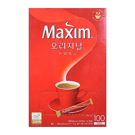 Café Instantâneo Sachê Original Maxim CAIXA - 100 Unidades