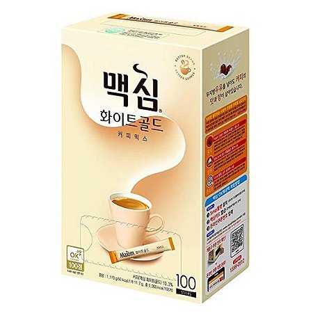 Café Instantâneo Sachê White Gold Maxim CAIXA - 100 Unidades