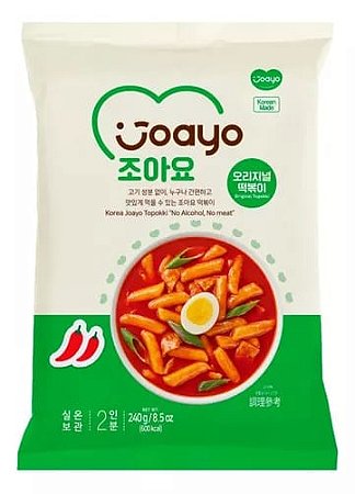 Topokki massa de arroz tradicional serve