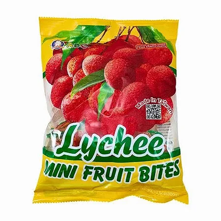 GELATINA DE LICHIA E FRUTAS NO COPO