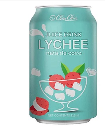 SUCO DE LICHIA COM NATA DE COCO