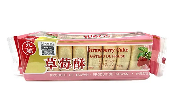 BOLO CAKE DE MORANGO 227G (CHO FU)