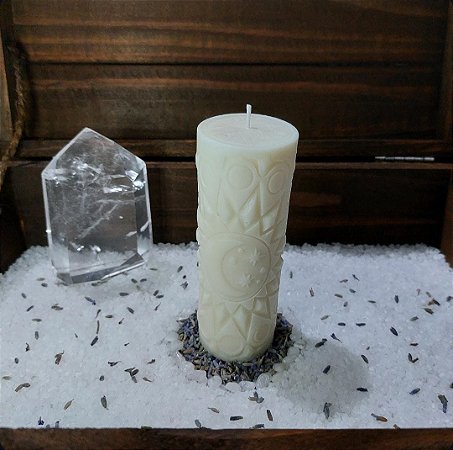 Vela Cilíndrica Lua 145g