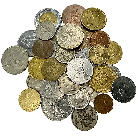 Lote - 20 moedas Estrangeiras (diversas)