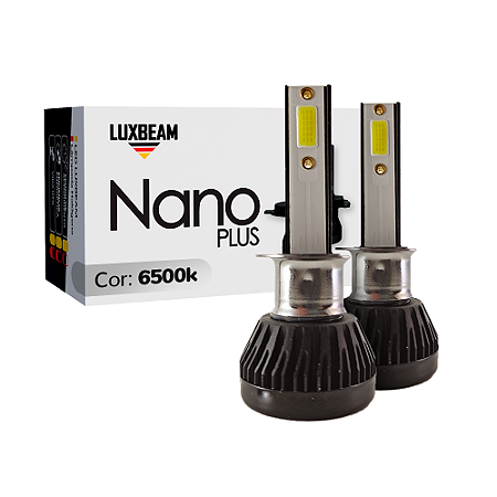 Kit 2 Lâmpada LED Nano Plus H1 30w 27.000lm 12v 6500k