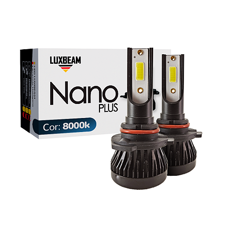 Kit 2 Lâmpada LED Nano Plus 9005 30w 27.000lm 12v 8000k