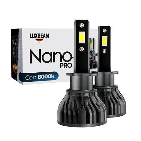 Kit 2 Lâmpada LED Nano Pro H1 CSP 50w 60.000lm 12v 8000k