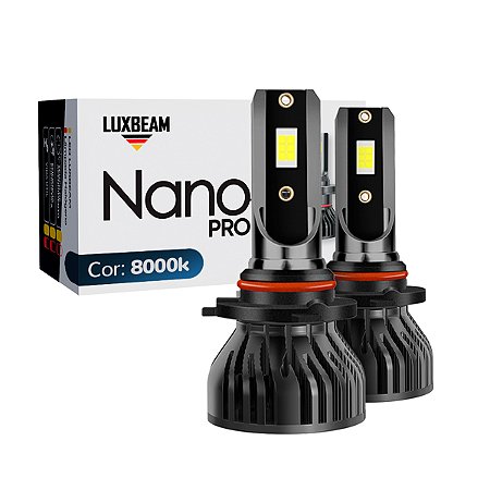 Kit 2 Lâmpada LED Nano Pro 9006 CSP 50w 60.000lm 12v 8000k