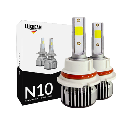 Kit 2 Lâmpada LED N10 9007 50w 60.000lm 12v 6500k