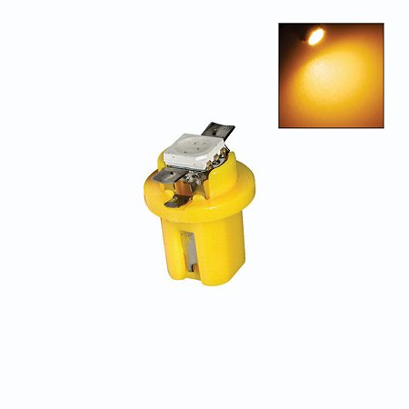Lâmpada LED T5 1 Led SMD com base B8.5 D 12v Amarela