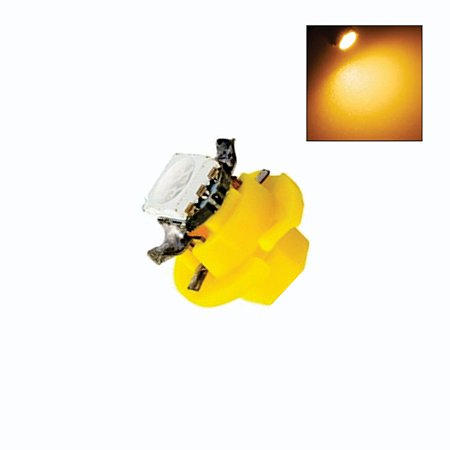 Lâmpada LED T5 1 Led SMD com base B8.4 D 12v Amarela
