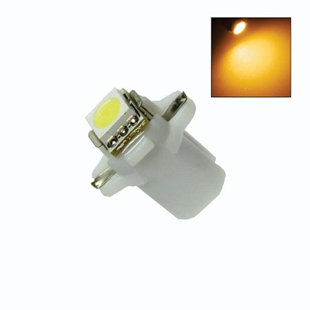 Lâmpada LED T5 1 Led SMD com base B8.3 D 12v Amarela