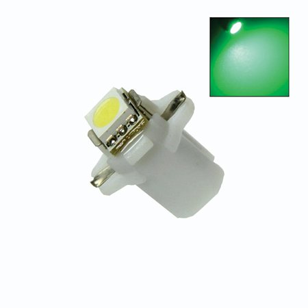 Lâmpada LED T5 1 Led SMD com base B8.3 D 12v Verde