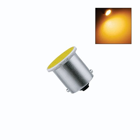 Lâmpada LED 1 Polo BA15s Led COB 24v Amarela