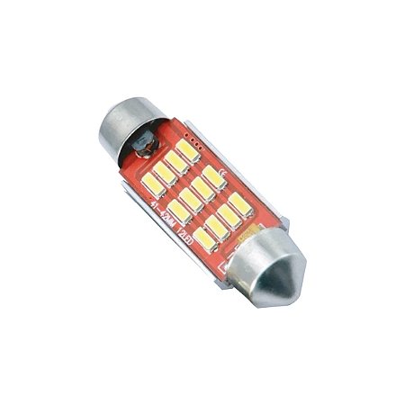 Lâmpada LED Torpedo Canbus sem polaridade 12v 39mm 6500k