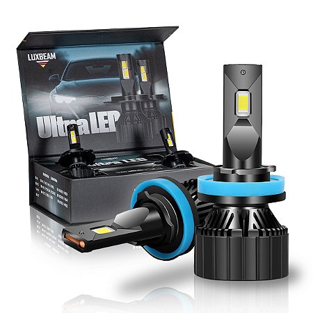 Kit 2 Lâmpada Ultra LED H11 H8 H9 H16L Canbus CSP 120w 120.000lm 12v 8000k