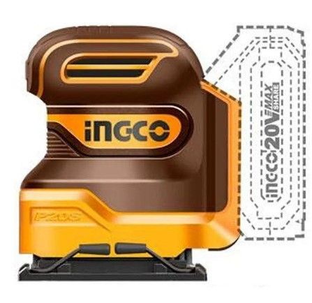 LIXADEIRA ORBITAL 110X100 20V BATERIA ION-LITIO INGCO CSHSLI2014