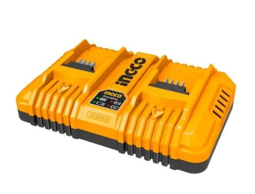 CARREGADOR DE BATERIA DUPLO 20V INGCO INTELIGENTE 4.0AH