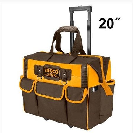 BOLSA P/FERRAMENTA C/RODAS 19 BOLSO 20'' INGCO HRRTB2015