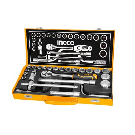 KIT SOQUETES C/ENCAIXE 1/2'' C/24 INGCO INGCO HKTS0243