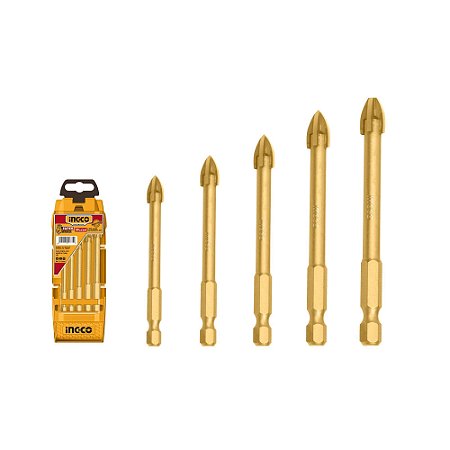 JOGO BROCA P/VIDRO C/5PC INGCO AKD7058
