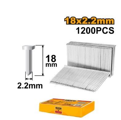 PINO P/PINADOR 18MM CX C/1200PC INGCO ANA12018