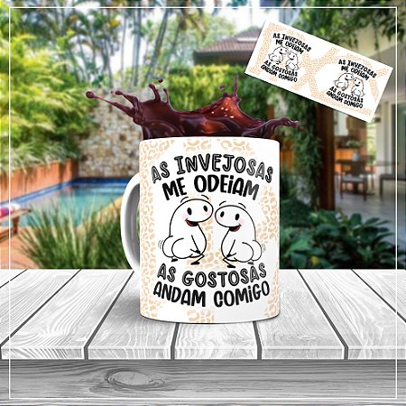 CANECA FLORK AS INVEJOSAS ME ODEIAM