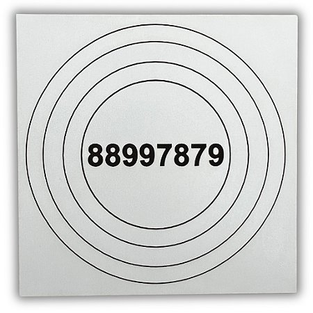 Gráfico Radiestesia MDF 3mm 20x20cm - 001 - Anti Dor - BRANCO