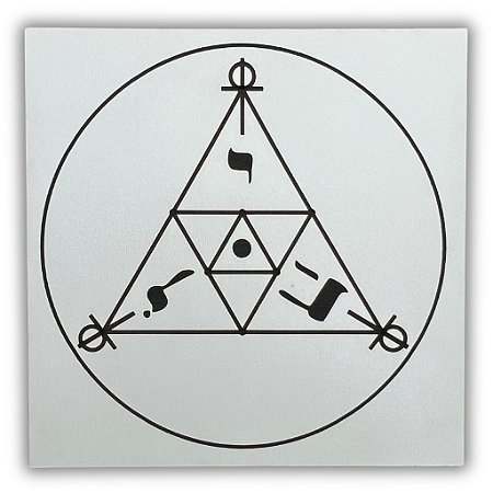 Gráfico Radiestesia MDF 3mm 20x20cm - 008 - Scap - BRANCO