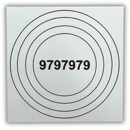 Gráfico Radiestesia MDF 3mm 20x20cm - 010 - Alta Vitalidade - BRANCO