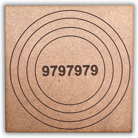 Gráfico Radiestesia MDF 3mm 20x20cm - 010 - Alta Vitalidade - CRU