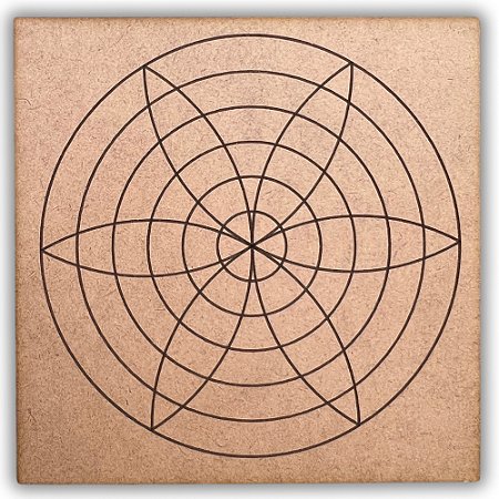 Gráfico Radiestesia MDF 3mm 20x20cm - 012 - Harmonia - CRU