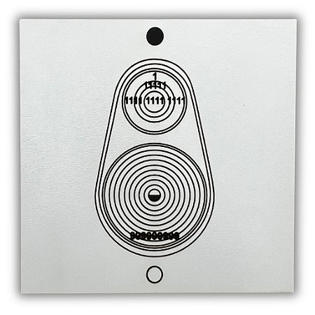 Gráfico Radiestesia MDF 3mm 20x20cm - 015 - Relax Sono - BRANCO