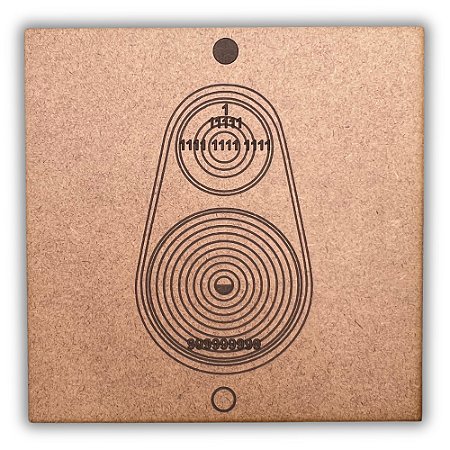 Gráfico Radiestesia MDF 3mm 20x20cm - 015 - Relax Sono - CRU