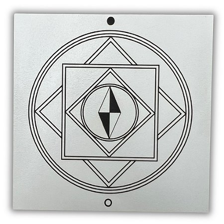 Gráfico Radiestesia MDF 3mm 20x20cm - 018 - Sucesso e Sorte - BRANCO