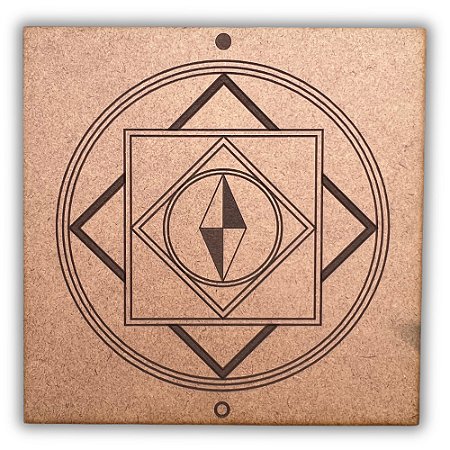 Gráfico Radiestesia MDF 3mm 20x20cm - 018 - Sucesso e Sorte - CRU