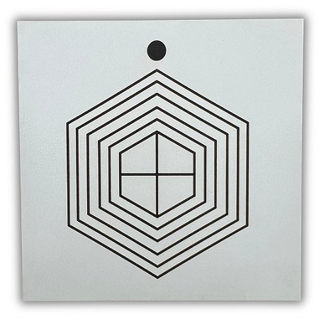 Gráfico Radiestesia MDF 3mm 20x20cm - 022 - Escudo Protetor - BRANCO