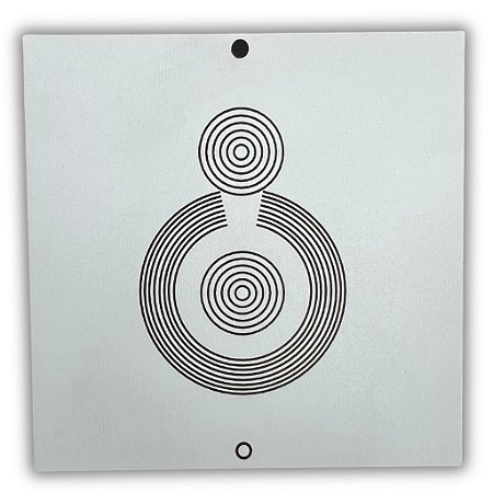Gráfico Radiestesia MDF 3mm 20x20cm - 024 - Saúde - BRANCO