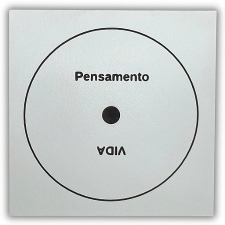 Gráfico Radiestesia MDF 3mm 20x20cm - 027 - Antidepressão - BRANCO