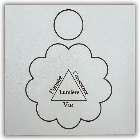 Gráfico Radiestesia MDF 3mm 20x20cm - 044 - Fiatlux - BRANCO