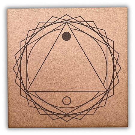 Gráfico Radiestesia MDF 3mm 20x20cm - 045 - Antidepressor 2 - CRU